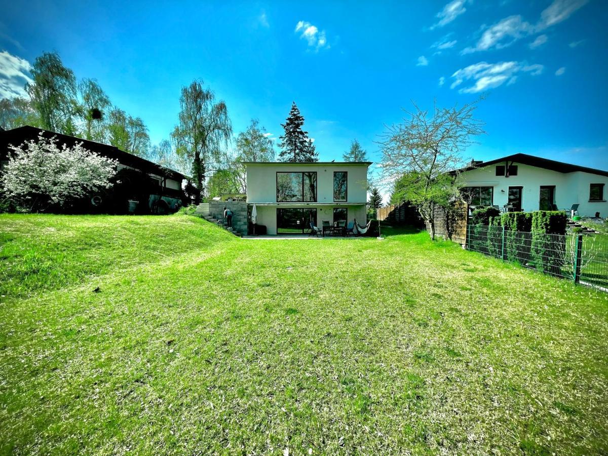 100M2 Fewo Im Haus Am See Mit Garten Bei Potsdam Schwielowsee Exterior photo